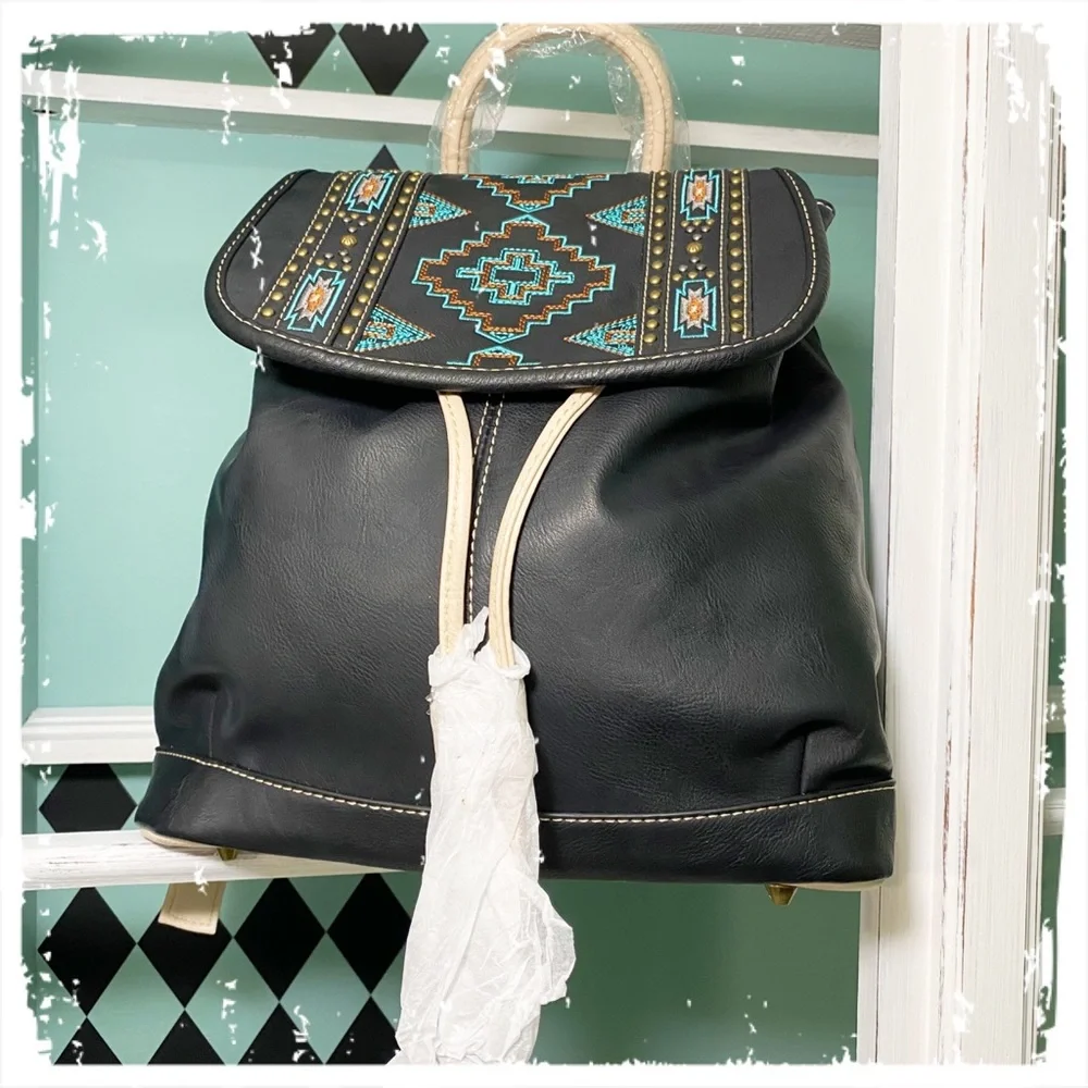 Montana West Backpack Handbag Southwestern Design - Picture 3 of 11